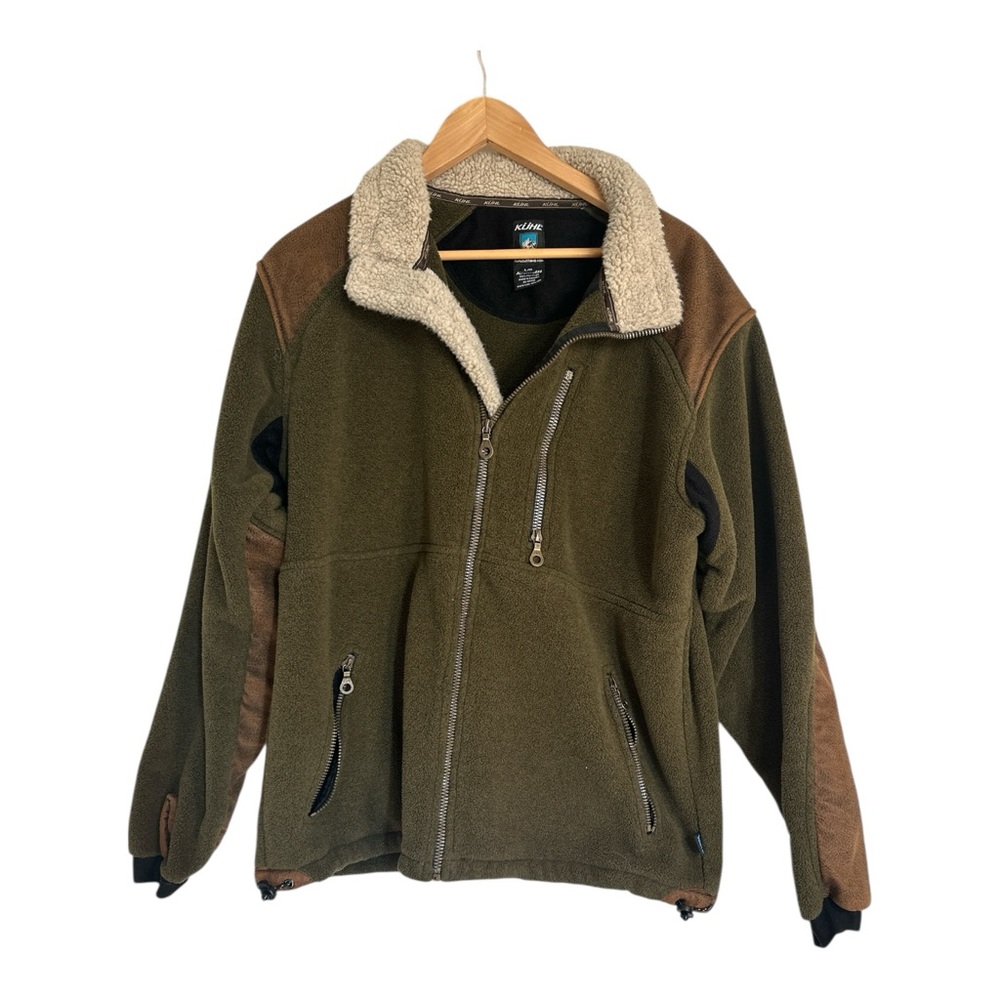 Men's Olive Green Fleece Jacket